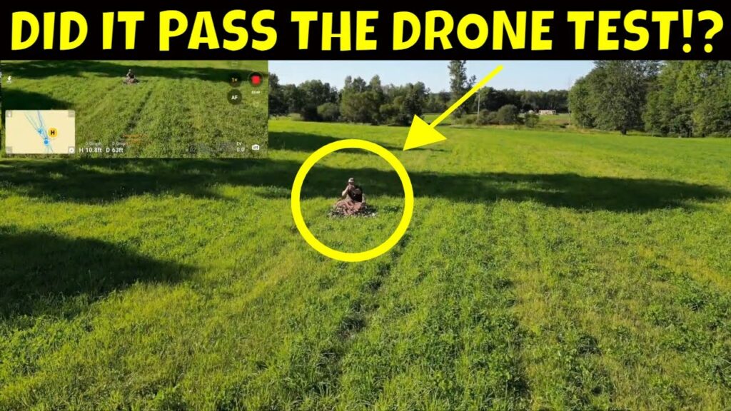 testing divebomb layout chair & ghille blanket with a drone | bco review